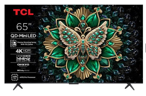 TCL QD-Mini LED Premium Fernseher 65C6K mit 4K@144 Hz bei MediaMarkt zum Bestpreis (myMediaMarkt-Mitglieder)