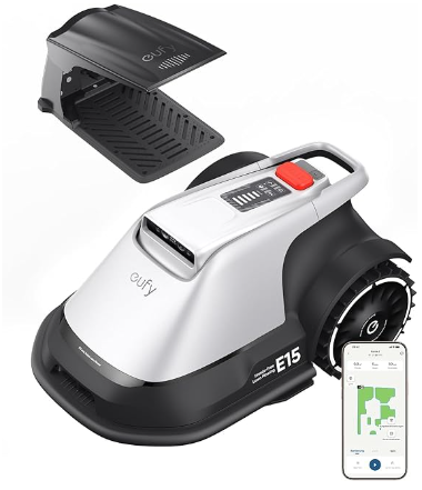 Eufy E15 Mähroboter ohne Begrenzungskabel mit TrueVision-Technologie bis zu 800 m² bei Amazon