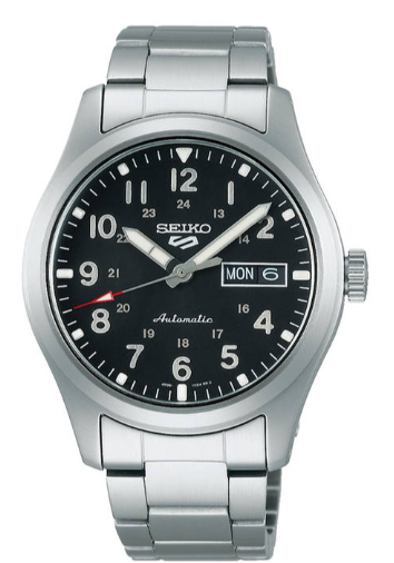 Seiko Herrenuhr Automatik 5 Sports mit Hardlexglas, 39 mm, bei Christ Uhren&Schmuck