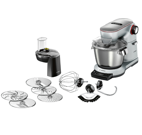 Bosch Serie 8 Küchenmaschine mit Waage OptiMUM 1600 W Silber, Schwarz (MUM9DX5S31)