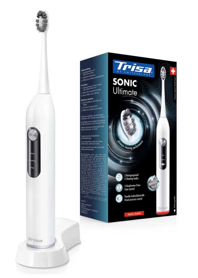 Trisa Schallzahnbürste Sonic Ultimate in der Farbe Weiss bei DayDeal nur heute in Aktion