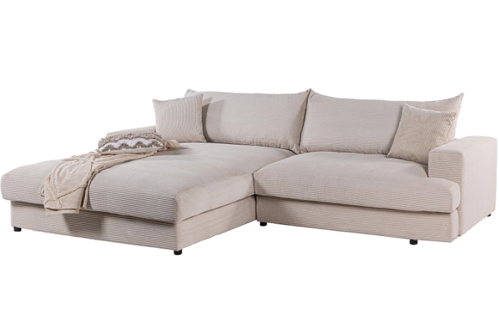 Ecksofa PAUL Stoff Beige bei Conforama inkl. Lieferung