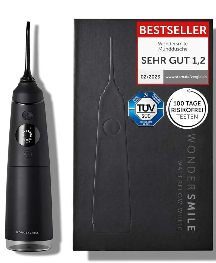Wondersmile Munddusche PRO SmoothFlow-Technologie für optimale Zahn- & Zahnfleischpflege