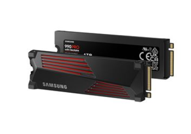 Samsung 990 Pro PS5 Festplatte SSD 1 TB mit Kühlkörper