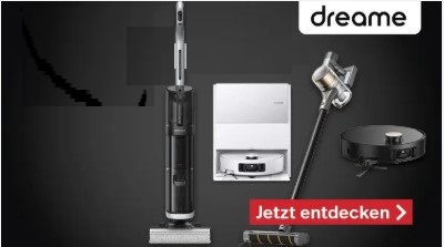 Bis zu CHF 320.- Rabatt auf Dreame Staubsauger & Saugroboter bei Nettoshop