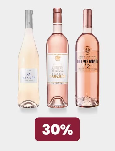 30 % Rabatt auf alle Roséweine bei Manor