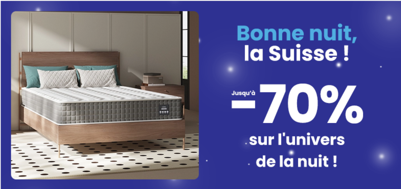 🌙 Jusqu’à -70% sur l’univers de la nuit! 🌙