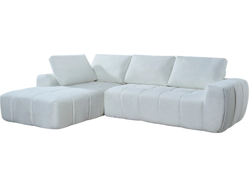 Ecksofa FLEXI Stoff weiss bei Conforama
