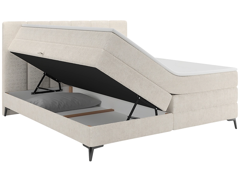 Boxspringbett Bergamo (140 bis 180cm) mit Bonnel-Federkern & 240kg Belastbarkeit bei Conforama