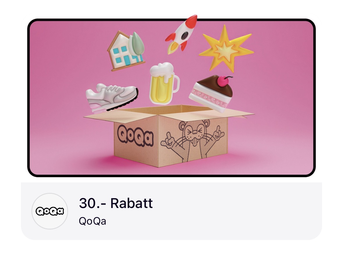 Qoqa 30.- Rabatt ab 60.-