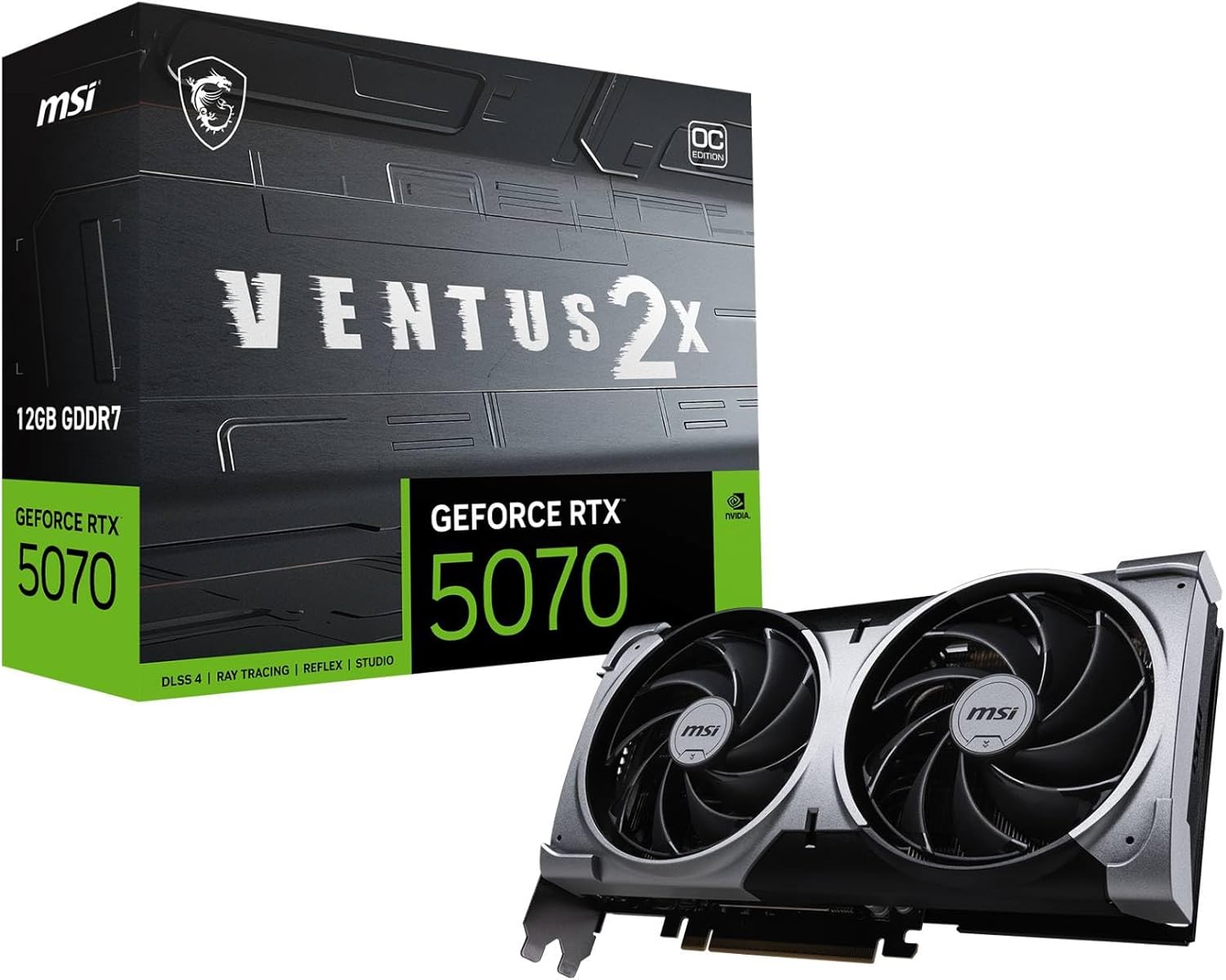 MSI GeForce RTX 5070 12G Ventus 2X OC Grafikkarte