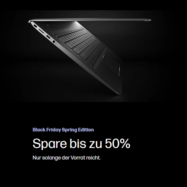 Black Spring Sale bei HP – bis zu 50% Rabatt
