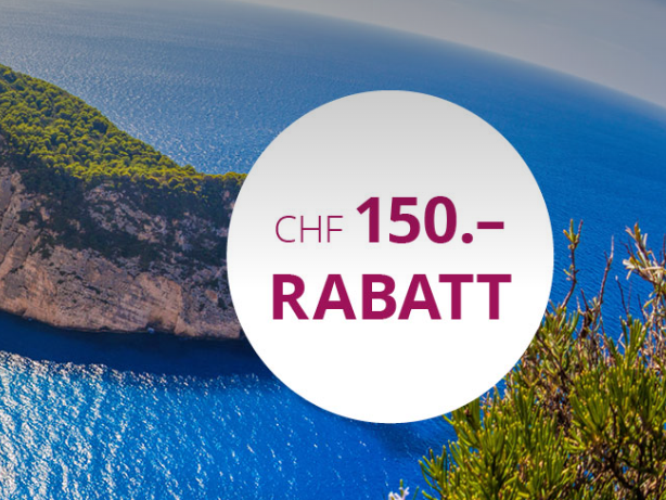 lastminute.ch Promocode – CHF 150.– sparen auf Pauschalreisen ab CHF 2500.–