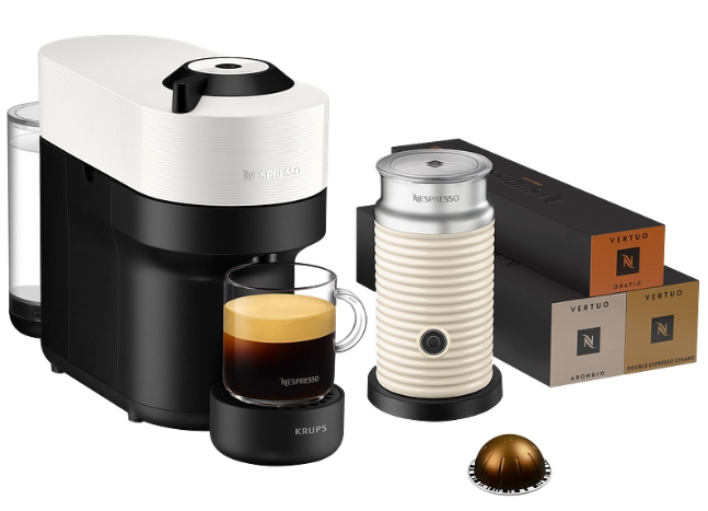 Krups Kaffeemaschine Nespresso Vertuo Pop inkl. Milchschäumer + CHF 90.– Kaffee geschenkt