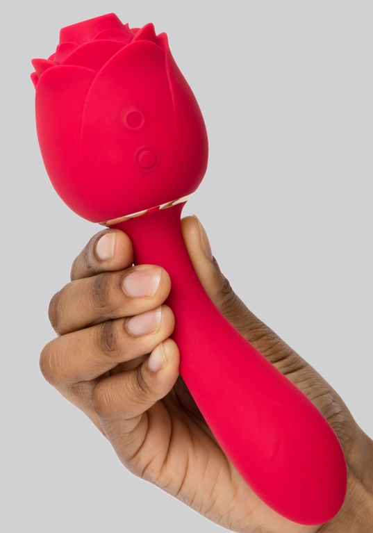 Lovehoney Floral Fantasy Rose 2 in 1 Auflege- und G-Punkt-Vibrator bei amorana