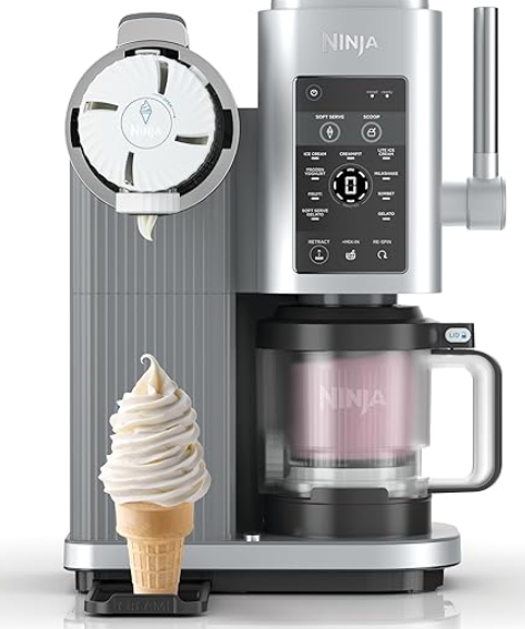 Ninja Softeis & Eismaschine Swirl by CREAMi 13-in-1 mit 2 Behältern bei Amazon zum Toppreis