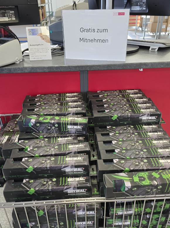 Gratis Gaming-Mousepad bei Brack Mägenwil (Abholstation)