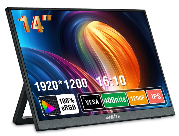 14 Zoll tragbarer Monitor 16:10 mit 400 nits bei AliExpress