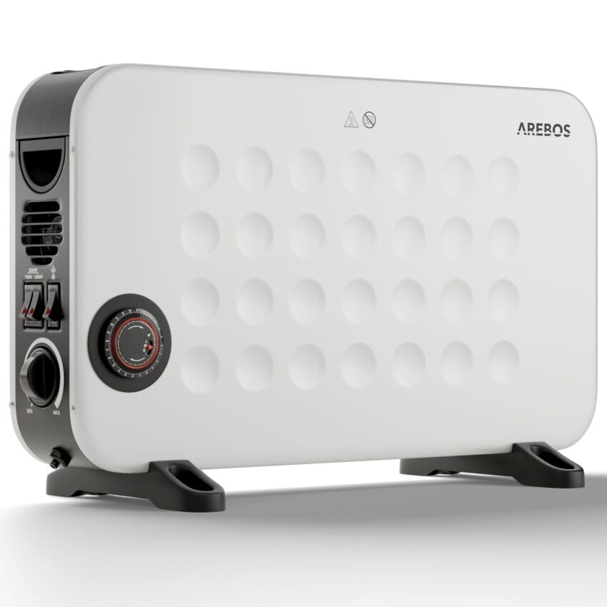 «AREBOS Konvektor 2000 W» in Weiss oder Schwarz