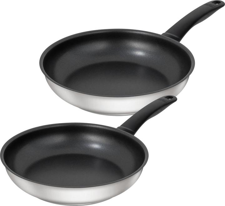 Kuhn Rikon Classic 2er-Set beschichtete Edelstahl-Bratpfannen (24 cm / 28cm) bei Galaxus