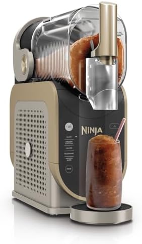 Ninja SLUSHi Maschine für Slush, Eis-Cocktails, Frappé, Milchshakes & gefrorenen Saft, Stone Gold, (FS301EUSTGD)