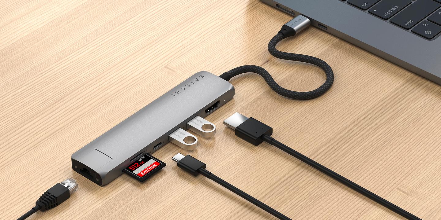 Satechi USB-C-Multiport-Hubs mit 5 oder 7 Anschlüssen