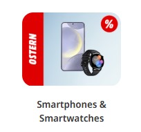 Bis zu 10% Rabatt auf Smartphones & Smartwatches bei MediaMarkt
