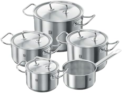 ZWILLING Twin Classic Kochtopf-Set 5-teilig (Unbeschichtet) Edelstahl bei Amazon