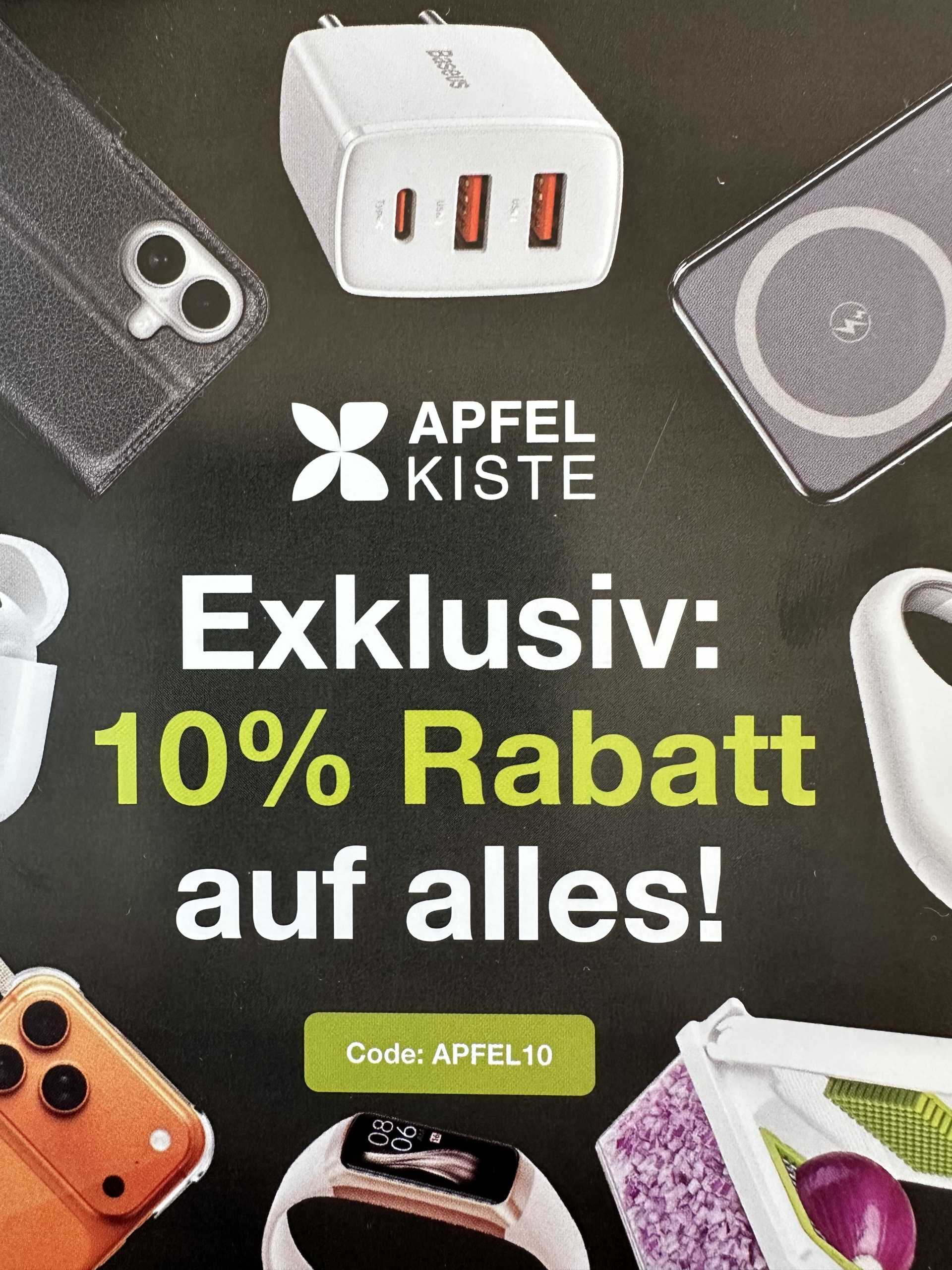 10% Rabatt bei Apfelkiste