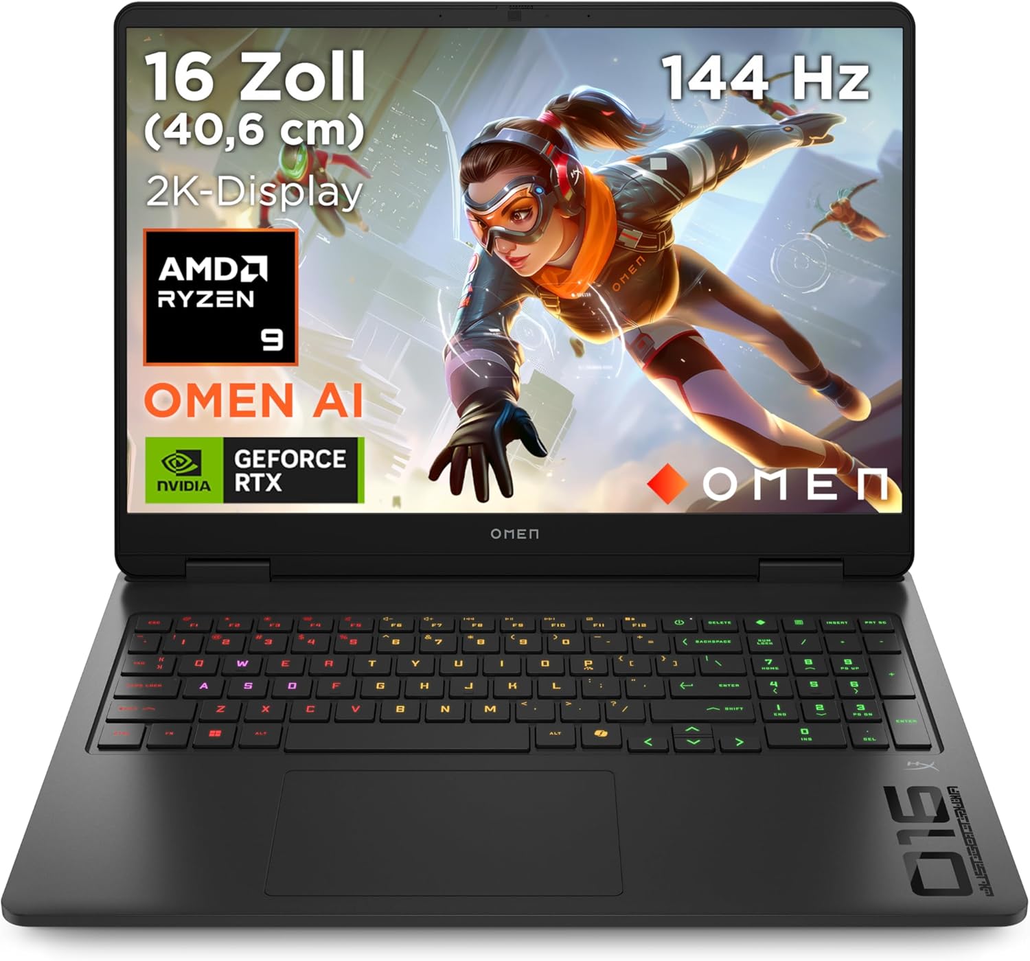 HP OMEN Gaming Laptop mit AMD Ryzen 9 8940HX, 115W RTX 5070, 32GB + 1TB, DE-Layout bei Amazon