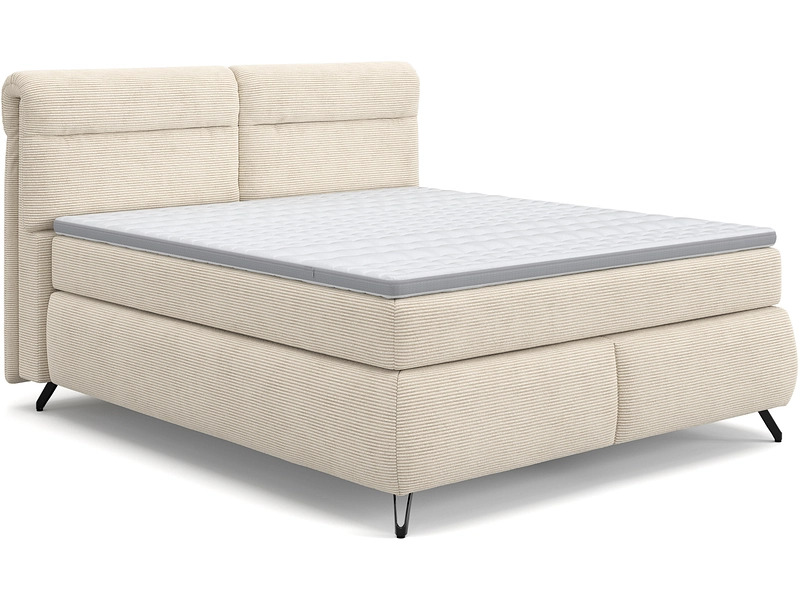 Boxspringbett SWISS HOME STYLE AMBER beige 160x200cm flexibel bei Conforama