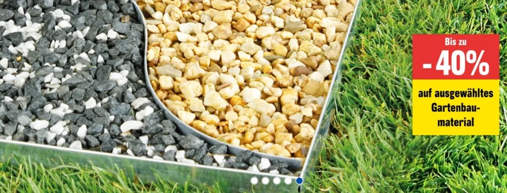 Bis zu 40 % Rabatt auf ausgewählte Gartenbaumaterialien bei Jumbo