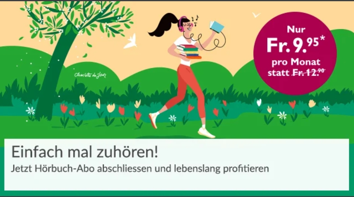 Hörbuch-Abo bei Orell Füssli rabattiert