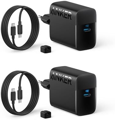 Anker 45W USB C Schnellladegerät (2er Set / 2 x 1.5 m Kabel)