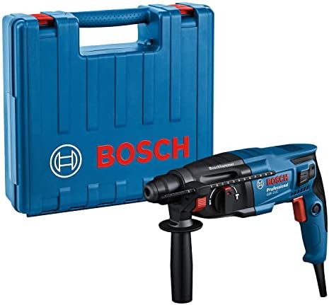 Bosch Professional GBH 2-21 Bohrhammer (Zusatzhandgriff, Maschinenlappen, Tiefenanschlag, Handwerkerkoffer)