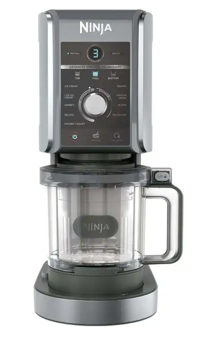 Ninja CREAMi Deluxe Eismaschine mit 2 Behältern und 10 Funktionen bei Fust und nettoshop in Aktion