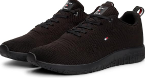 Tommy Hilfiger Herren Runner Sneaker Corporate Knit Rib Runner Sportschuhe bei Amazon