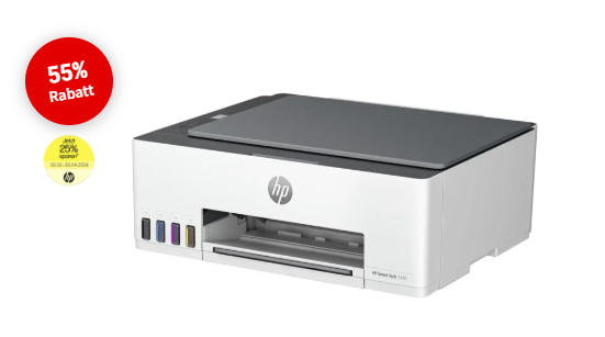 Nur 24 Stunde: HP Smart Tank 5105 All-in-One reduziert + 25% Cashback bis 30.4.