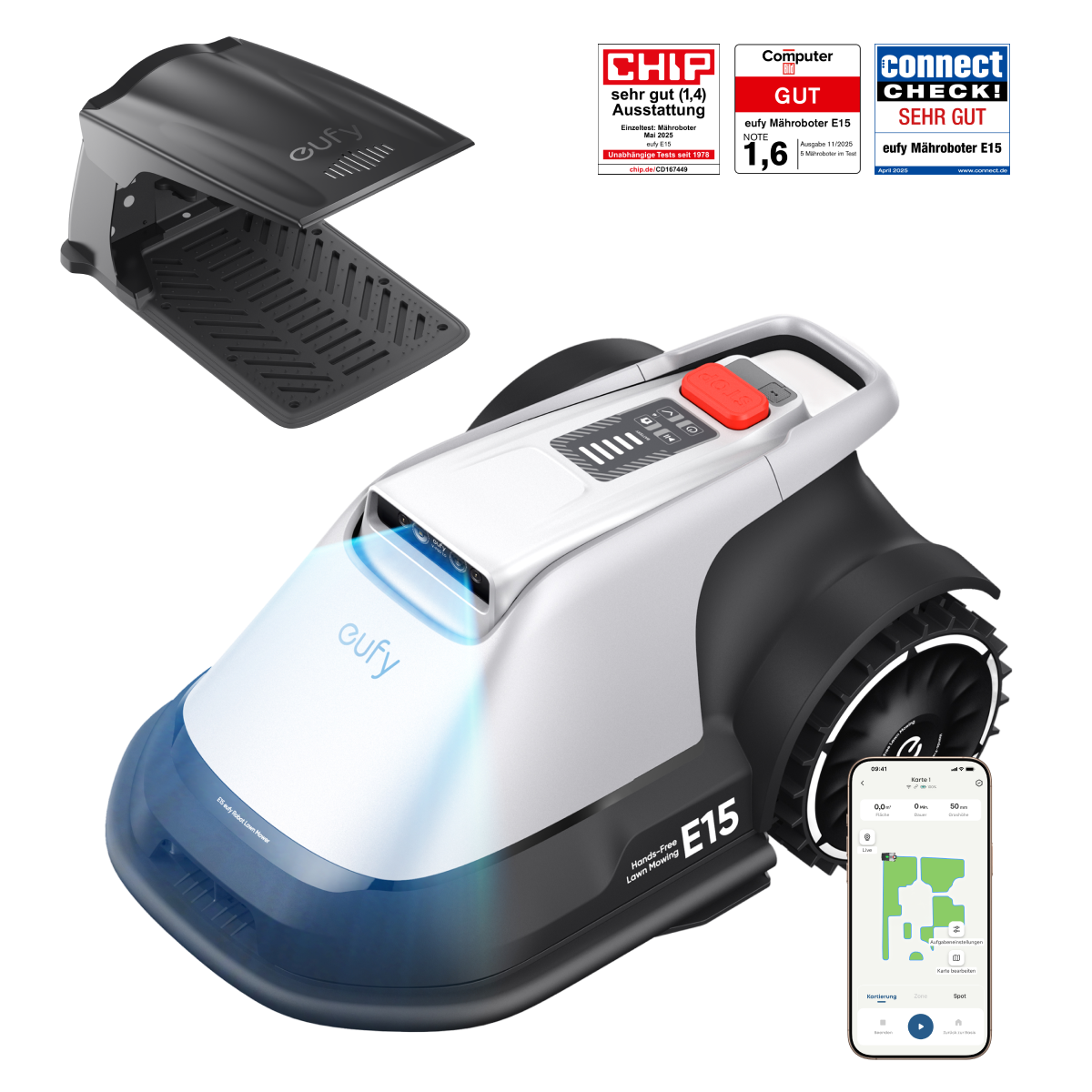 eufy Mähroboter E15/E18 bei eufy.com. Lieferung nur in DE. Nur noch bis 12.04.26.