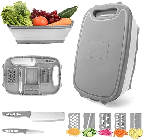 9-in-1 Multifunktionales Camping Schneidebrett – Faltbarer Küchenhelfer