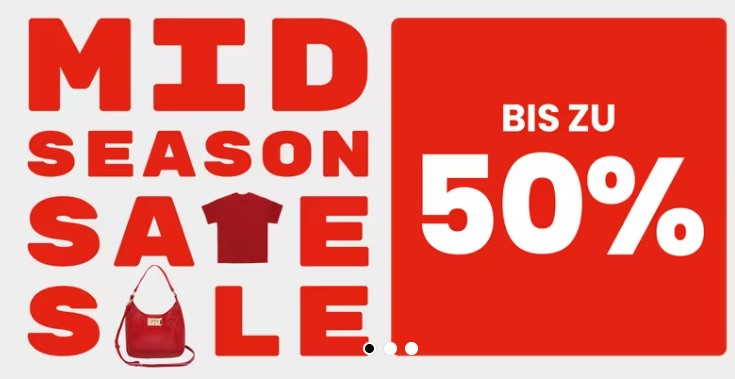 Mid-Season Sale: Bis zu 50% Rabatt auf Mode bei Manor