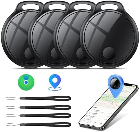 Smart Tracker Tag 4er Pack, Schlüssel Finder, Kompatibel mit Apple Find My APP (nur iOS) / 50% mit Coupon