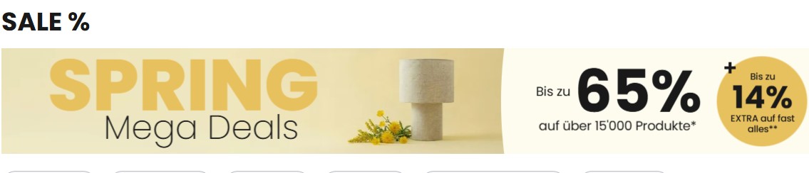 Bis zu 14% Extra-Rabatt bei Lampenwelt – Spring Mega Deals