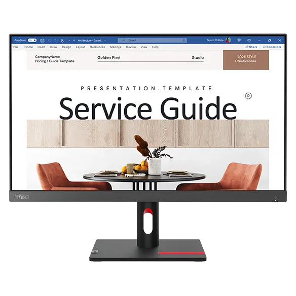 ThinkVision S24i-30 23,8″ FHD WLED Monitor / 100 Hz / 250 cd/m² / 99% sRGB