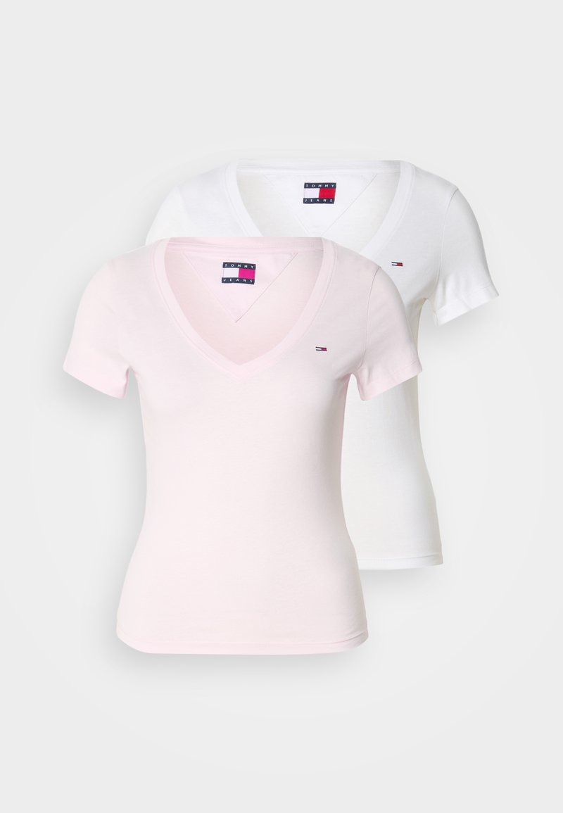 Tommy Jeans V-Neck-Tee 2er-Pack T-Shirt in diversen Grössen bei Lounge by Zalando