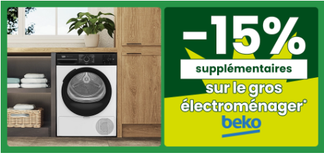 Beko Promo: -15% zusätzlich auf Haushaltsgeräte bei Conforama