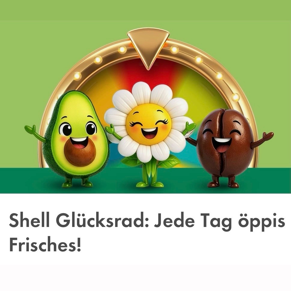 Shell Glücksrad mit Soforgewinnen
