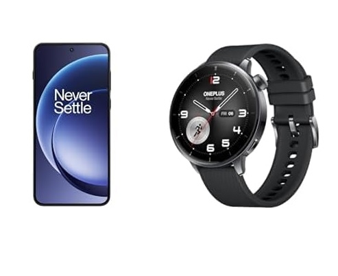 Bundle: Smartphone ONEPLUS 15R (6,8″, Snapdragon 8 Gen 5, 256 GB, 12 GB RAM, 5G, Android) + Oneplus Watch 3 43 mm