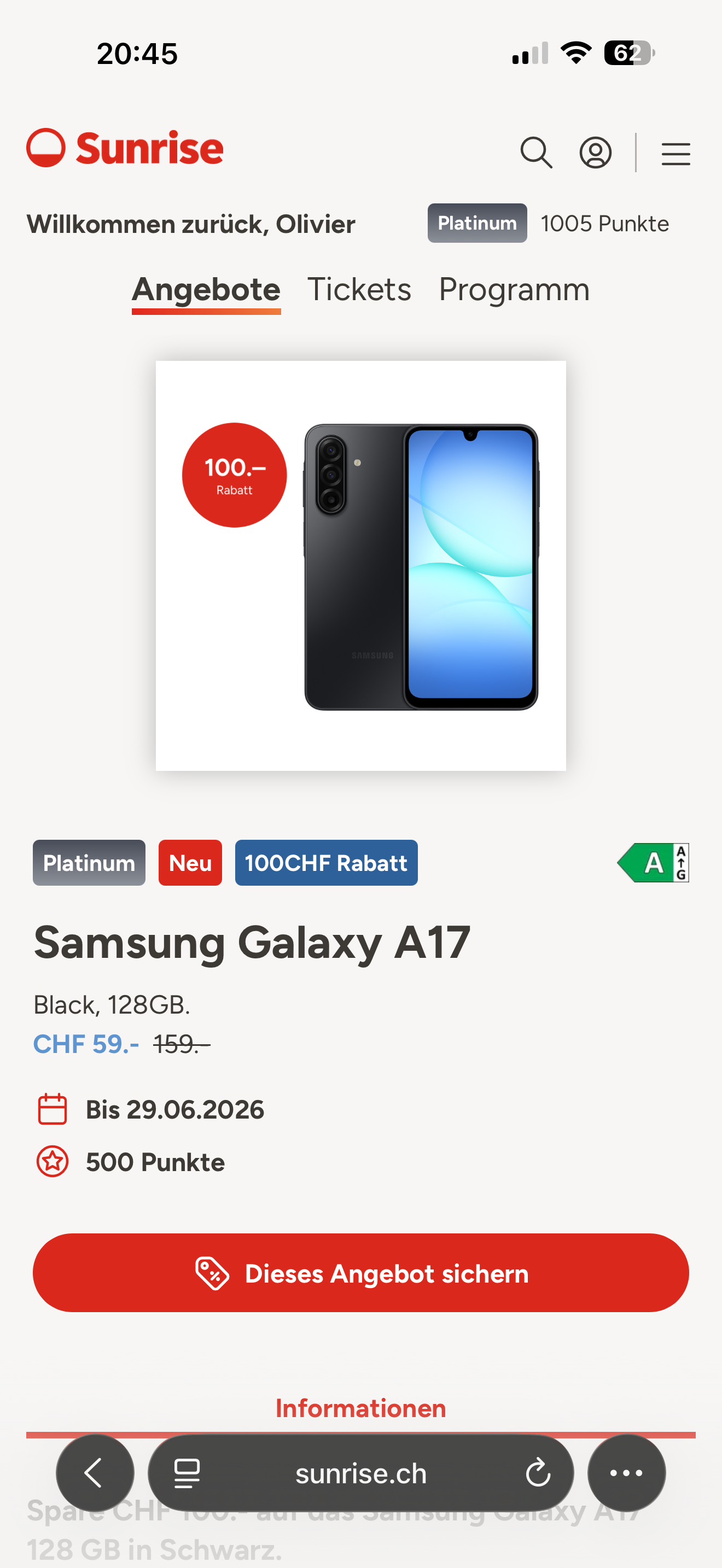 Samsung A17 5G 128GB