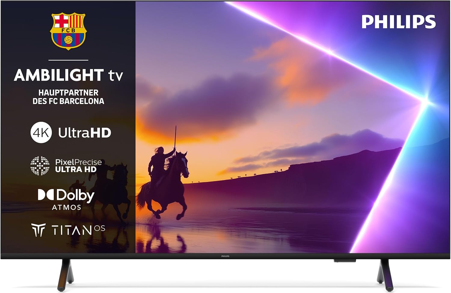 Philips Ambilight 50PUS8500 (50″, QLED, 4K, 60 Hz, Ambilight, Titan OS)